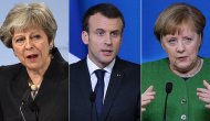 May, Macron ve Merkel İran'ı görüştü