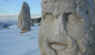 Nemrut Dağı beyaza büründü