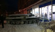 Rusya'da tankla şarap soygunu