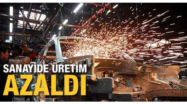 Sanayi üretimi bir önceki aya göre %0,4 azaldı