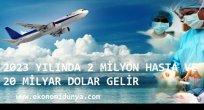 2023 YILINDA 2 MİLYON HASTA VE 20 MİLYAR DOLAR GELİR