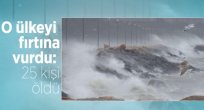 O ülkeyi fırtına vurdu! Çok sayıda ölü