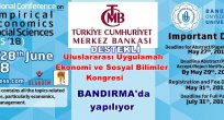 ULUSLARARASI UYGULAMALI EKONOMİ VE SOSYAL BİLİMLER KONGRESİ BANDIRMA’DA YAPILIYOR