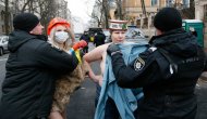 Ukrayna'da FEMEN sahne aldı! Kiev'de protesto...